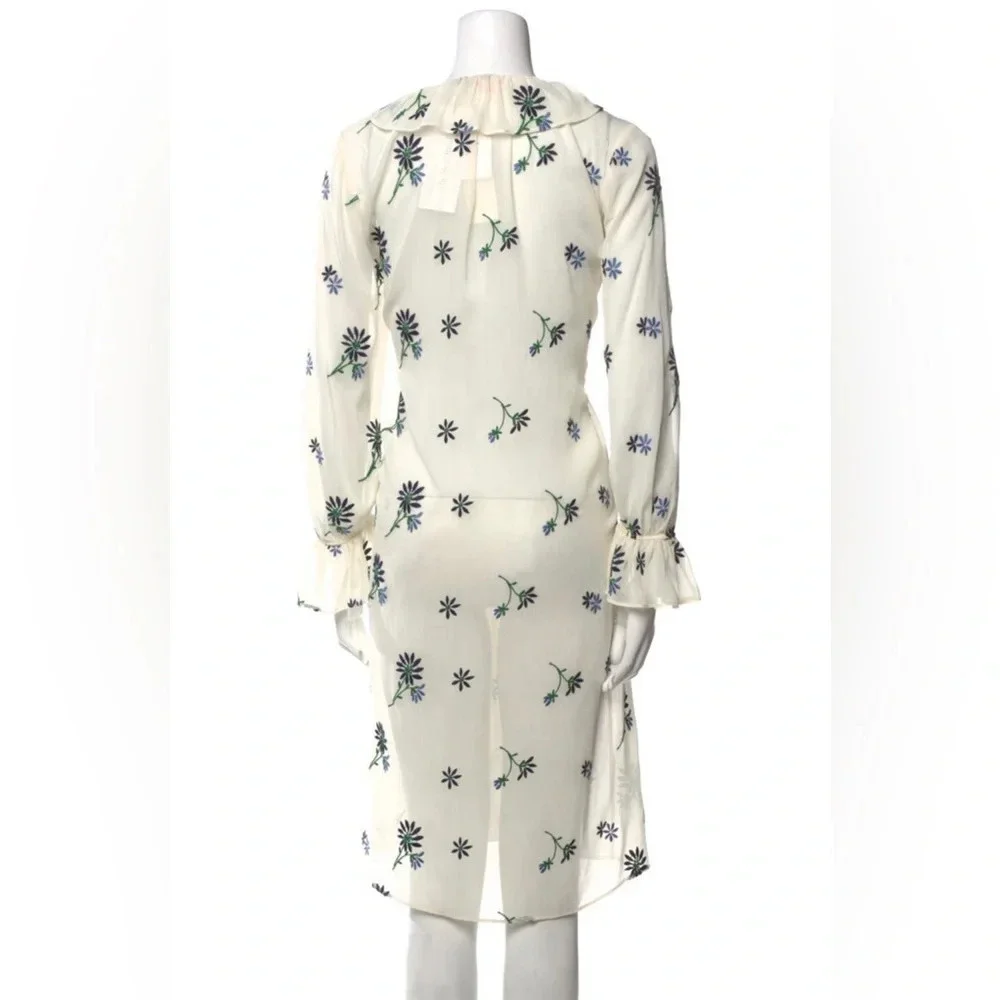 Tory Burch Floral Print Midi Length Dress size 8